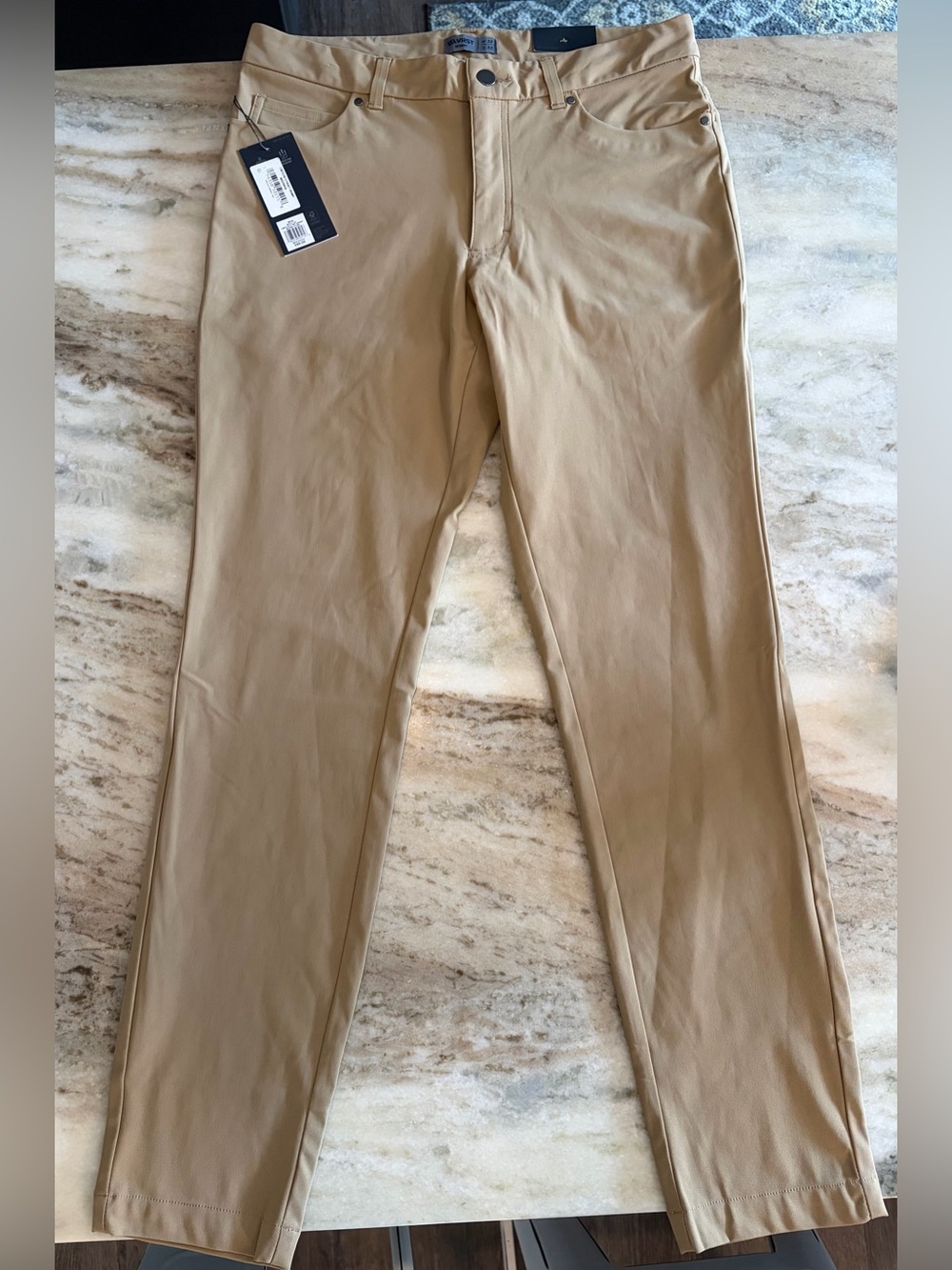 NWT VRST Limitless 5 Pocket Skinny Fit Pants Warm Stone Khaki Men’s 32 x 32 $88